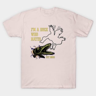 Pike hunts a duck T-Shirt